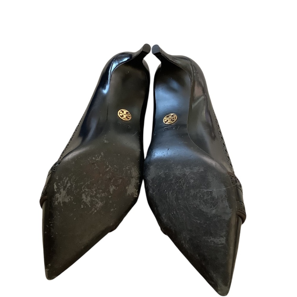 Tory Burch classic Pointed-Toe Leather Pumps in black - Picture 4 of 4